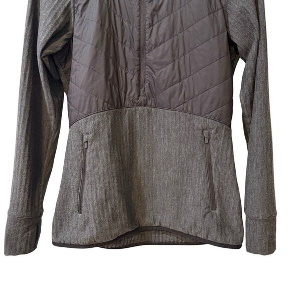 Icebreaker Women Descender Hybrid Half Zip Hooded Jacket M Black / Jet Heather - Picture 6 of 13